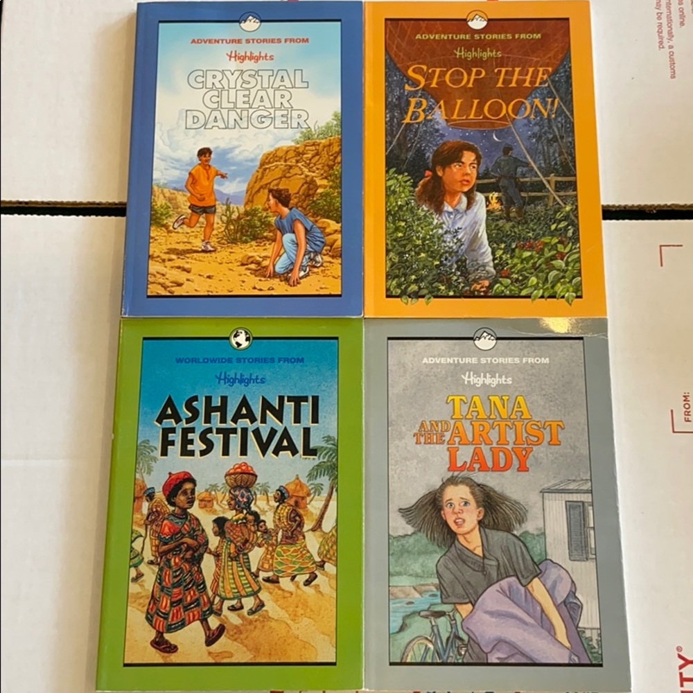 4 Books Adventure Stories HIGHLIGHTS for Children